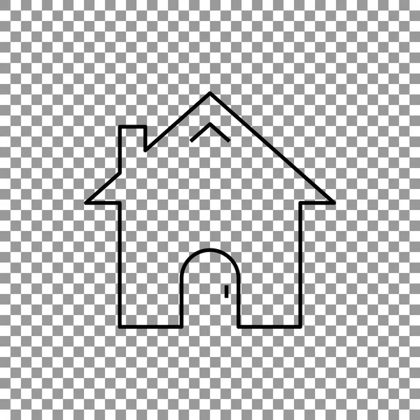 Huis pictogram illustratie — Stockvector