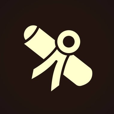 Diploma simgesi düz