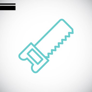 demir testeresi düz simgesi