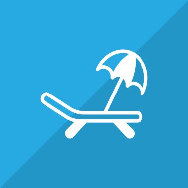 şezlong şemsiye simgesiyle