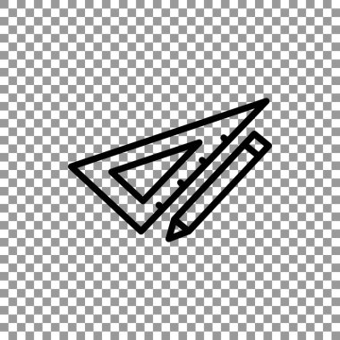 kalem ve cetvel simgesi