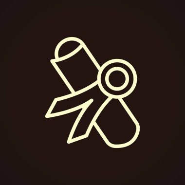 Diploma simgesi düz