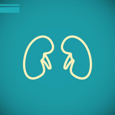 Tıp böbrekler simgesi