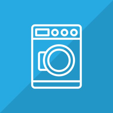 çamaşır makinesi basit simgesi