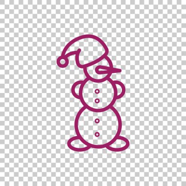 Kardan adam düz simgesi