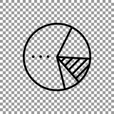 Diyagram düz stil ikonu