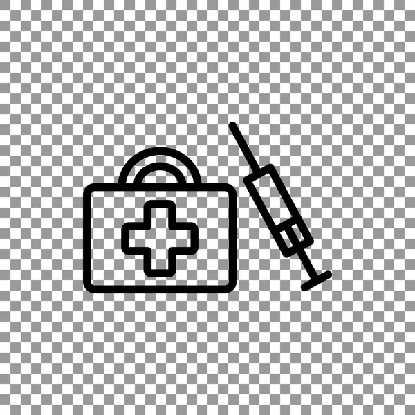 Primer icono de ayuda médica — Vector de stock