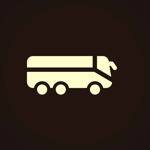 Platte bus Pictogram — Stockvector