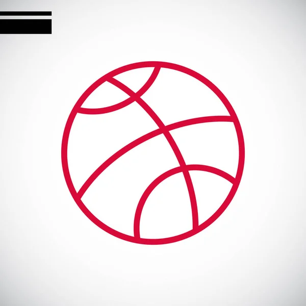 Icono simple de baloncesto — Vector de stock