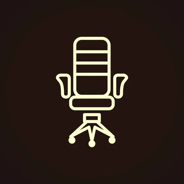 Office armchair  flat icon — Stock Vector