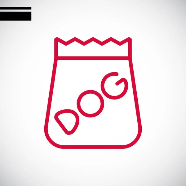 Cão comida ícone simples —  Vetores de Stock