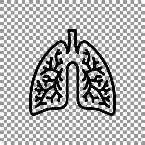 Menselijke longen pictogram — Stockvector