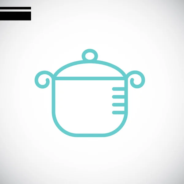 Saucepan simple icon — Stock Vector