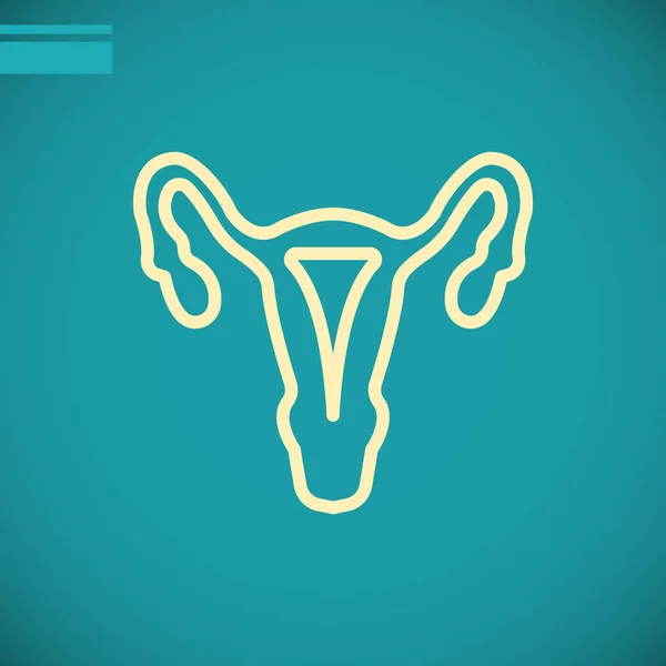 Medicine gynecology icon — Stock Vector