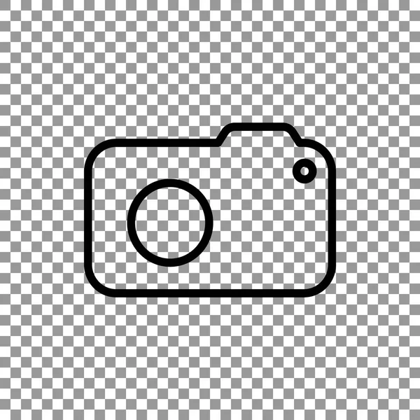 Platte pictogram van de camera — Stockvector