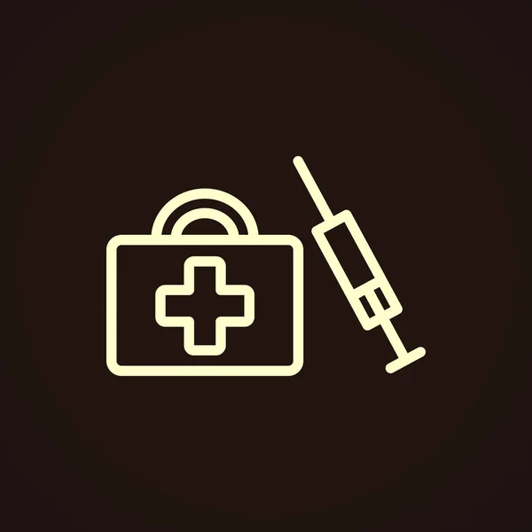 Pierwsza ikona pomocy medycznej — Wektor stockowy