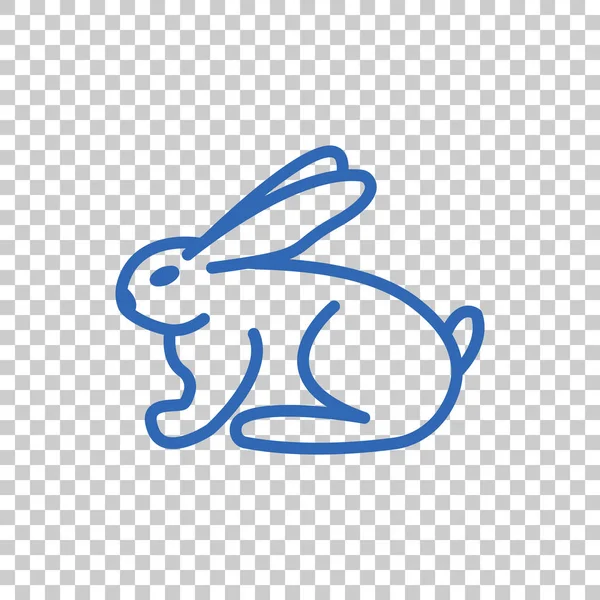 Ícone simples de coelho — Vetor de Stock