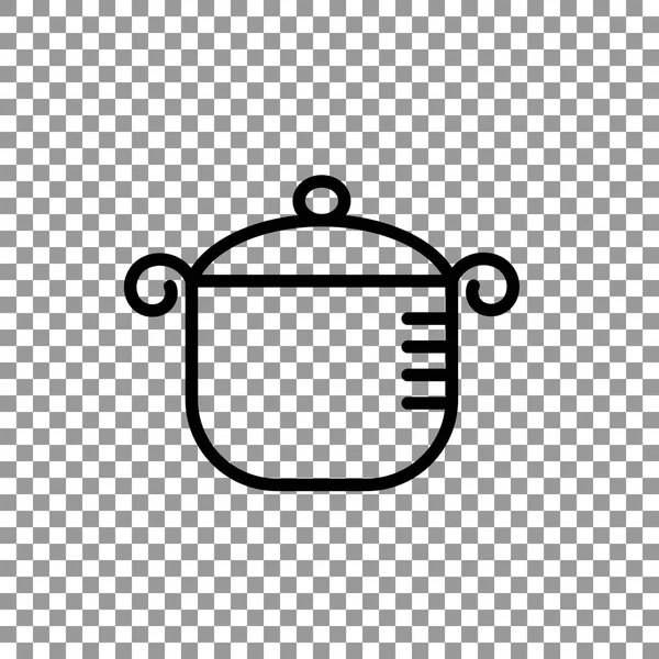 Saucepan simple icon — Stock Vector