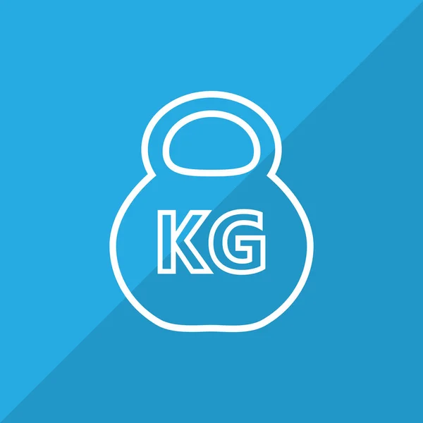 Kettlebell icono simple — Vector de stock