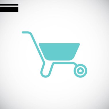 Bahçe el arabası simgesi 