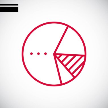 Diyagram düz stil ikonu