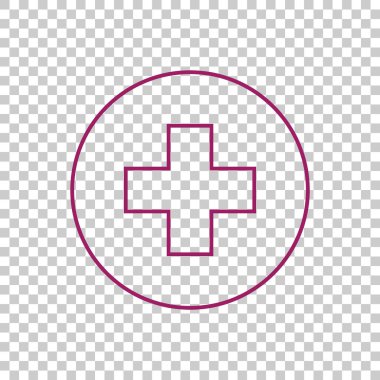Tıp çapraz düz simgesi 