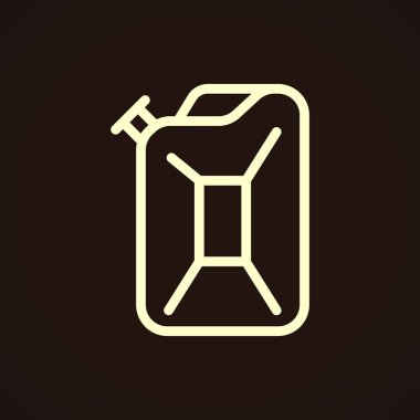 Benzin teneke kutu simgesi