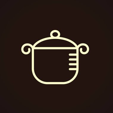 Tencere basit simgesi