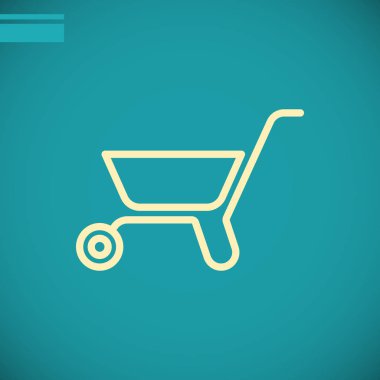 Bahçe el arabası simgesi 