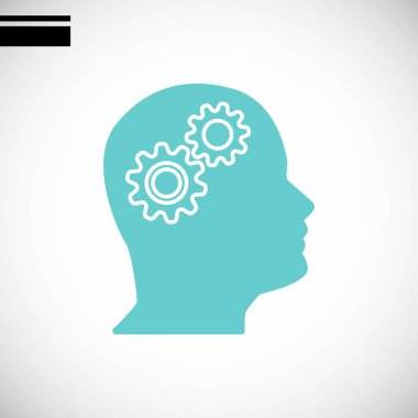 Vites kafa düz simgesi