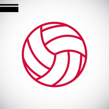 Voleybol basit simgesi