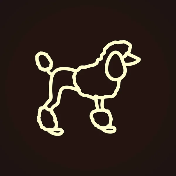 Icono de web para perros — Vector de stock