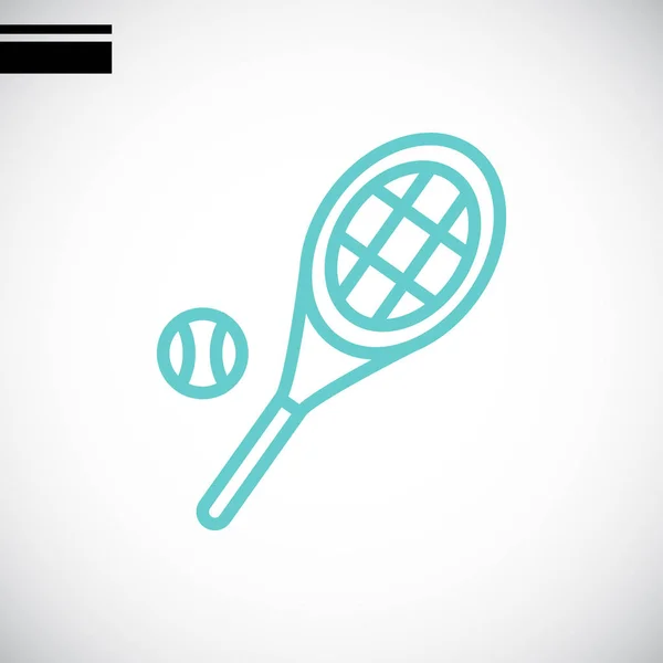 Raquette et balle de tennis — Image vectorielle