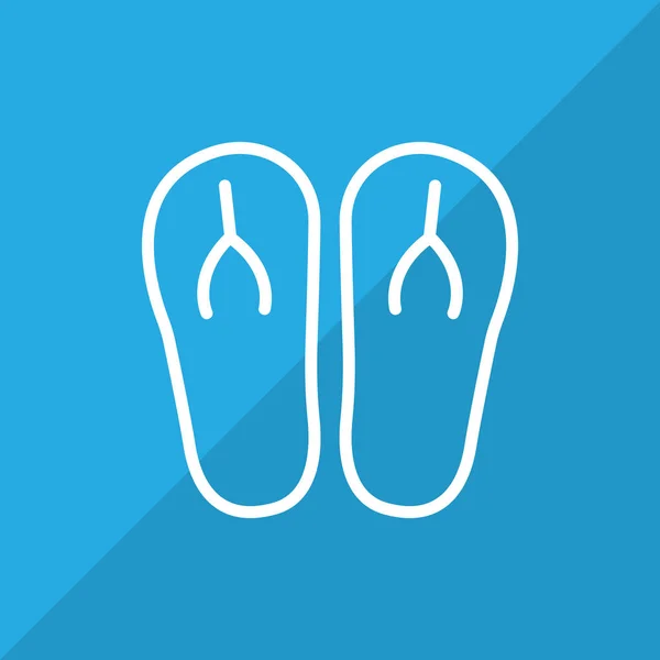 Flipflops icono web — Vector de stock