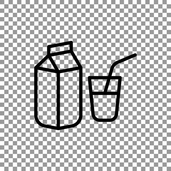 Простой значок молока — стоковый вектор