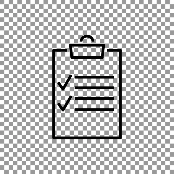 Check list on Clipboard icon — Stock Vector