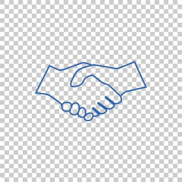 Handshake ikony logo — Stockový vektor