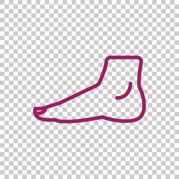Icona web anatomia del piede — Vettoriale Stock