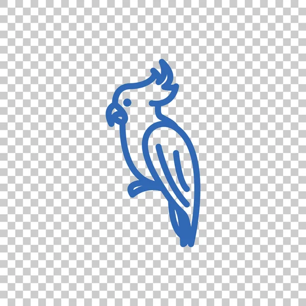 Parrot icono plano — Vector de stock