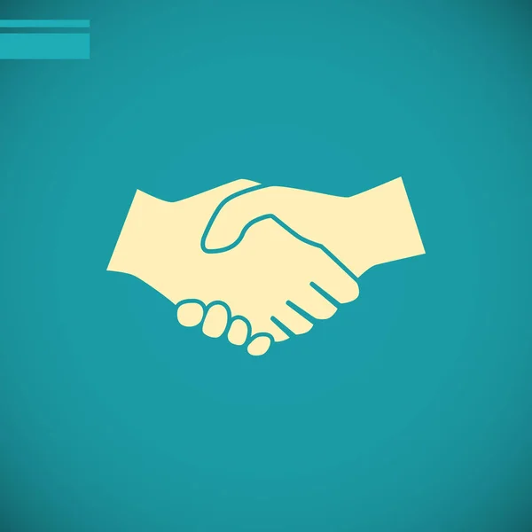 Handshake icon  logo — Stock Vector