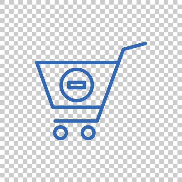 Carrito de compras icono plano — Vector de stock