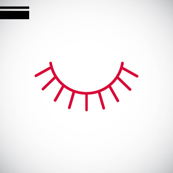 eyelashes  flat icon