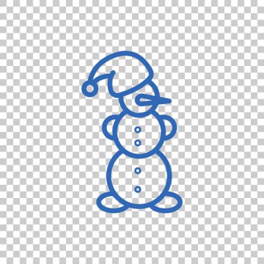 Kardan adam düz simgesi