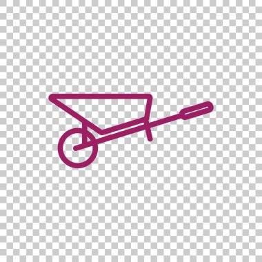 Bahçe el arabası simgesi 