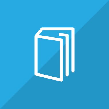 Kitap Düz Simgesi
