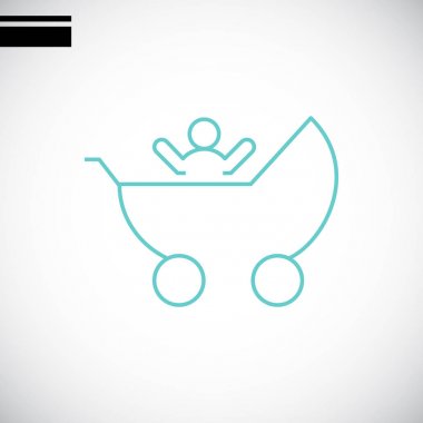 Bebek arabası, bebek arabası simgesi