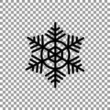kar tanesi düz simgesi