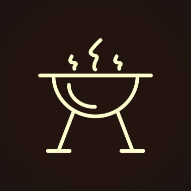 mangal barbekü simgesi