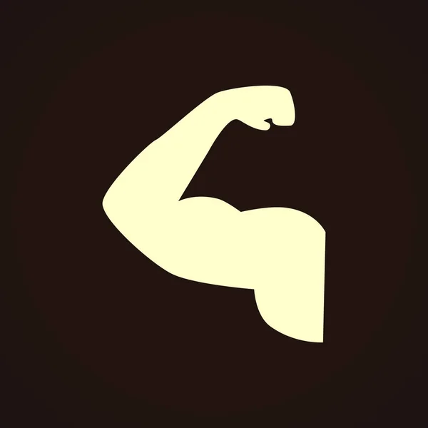 Biceps pictogram illustratie — Stockvector