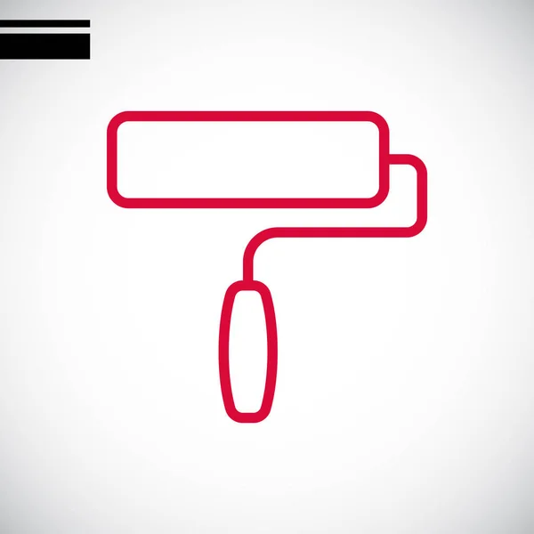 Rulo fırça basit simgesi — Stok Vektör